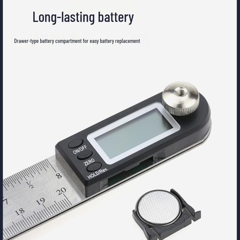 Stainless Steel Digital Protractor 360° Angle Measuring Tool for Woodworking