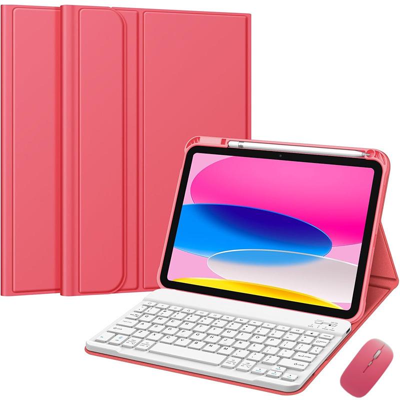 iPad A16 11-inch Protective Case with Wireless Backlit Bluetooth Keyboard & Pen Slot for 10.9 Gen