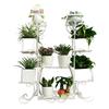 Multi-layer Indoor Flower Stand - Wrought Iron, Space-saving Decor Rack for Home & Balcony