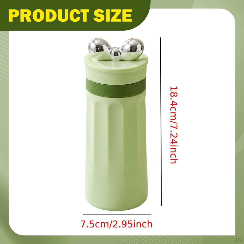 Water Bottle for Travel Leak Silicone with Portable Lid Suitable Office Camping Beach Hiking