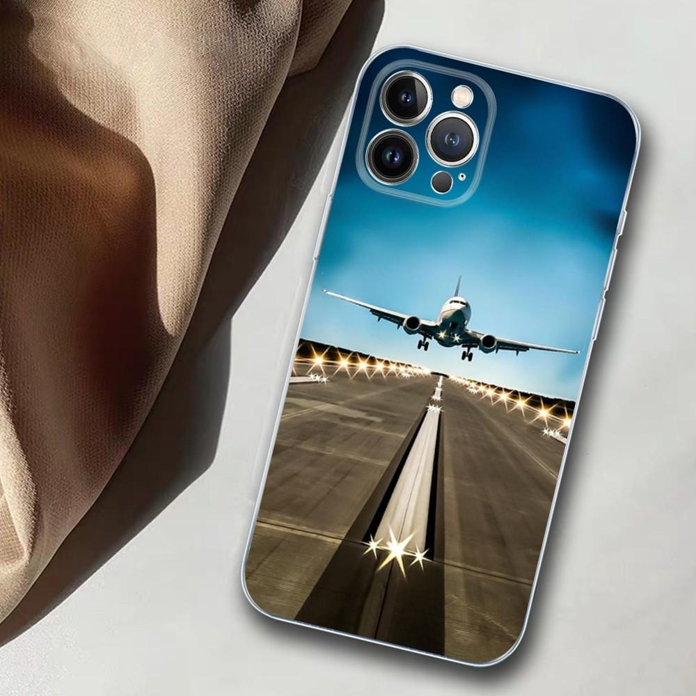 Aircraft Airplane Phone Case For iPhone 14 11 12 13 Mini Pro XS Max Cover 6 7 8 Plus X XR SE 2020 Funda Shell