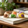 Mini Wood Carving Bird Ornament Hand-Carved Painted Bird Figurine Statue Sculpture Home Office Desktop Decoration Ornament