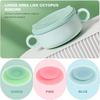 DOITOOL 3pcs Silicone Suction Plate Double Sided Suction Cups Silicone Utensil Rest Sucker Pads for Plate Silicone Grip Dish Suction Cup Plates Plate