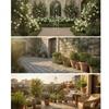Metal Trellis with Bell Wrought-Iron Look Climbing Plant Support