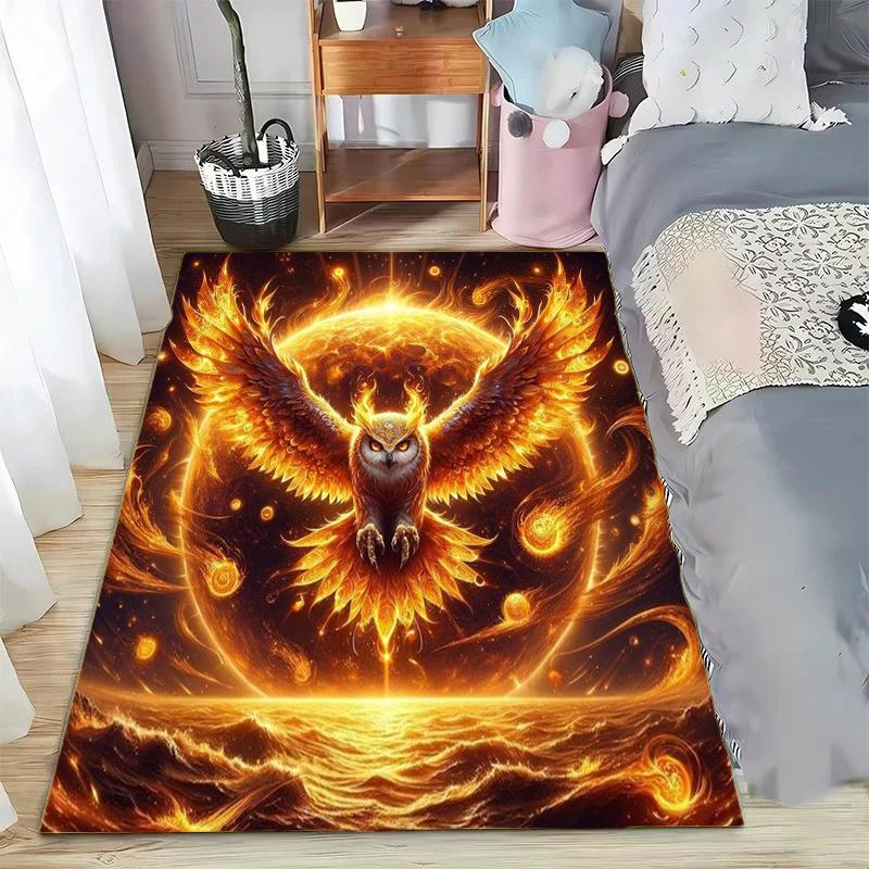 15 Size Magic Academy Owl Printed Carpet Rugs Living Room Bedroom Bedside Bathroom Home Decor Floor Mat Kids Room Non-slip Mat