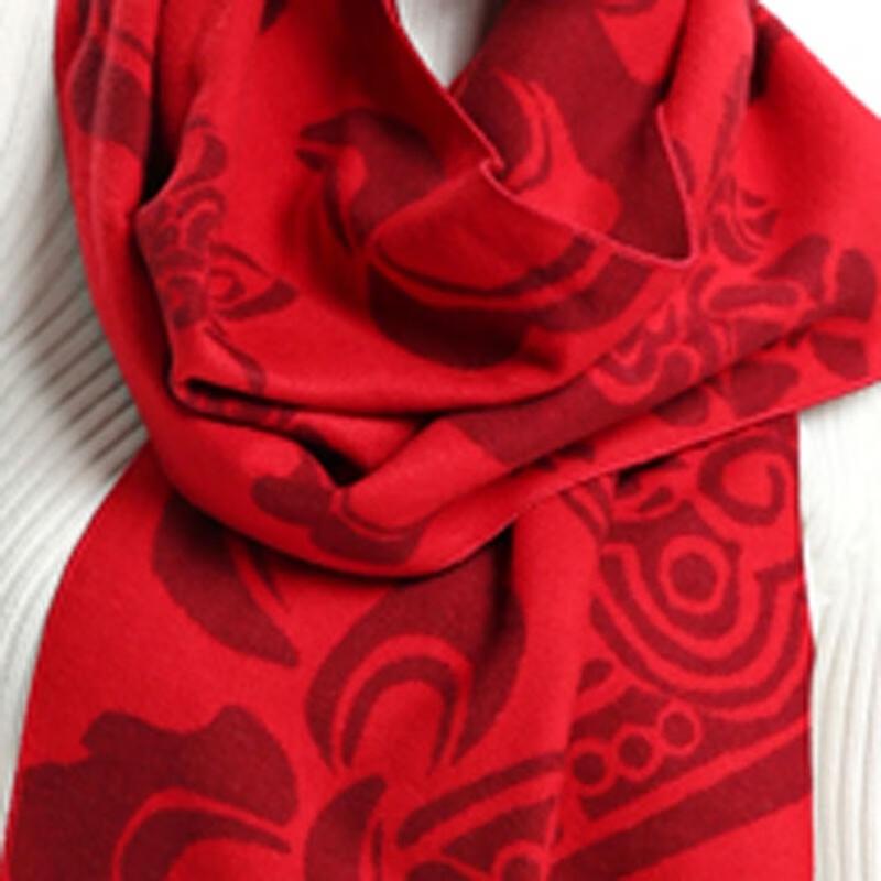 Aisi Yalan Chinese Red Modal Scarf