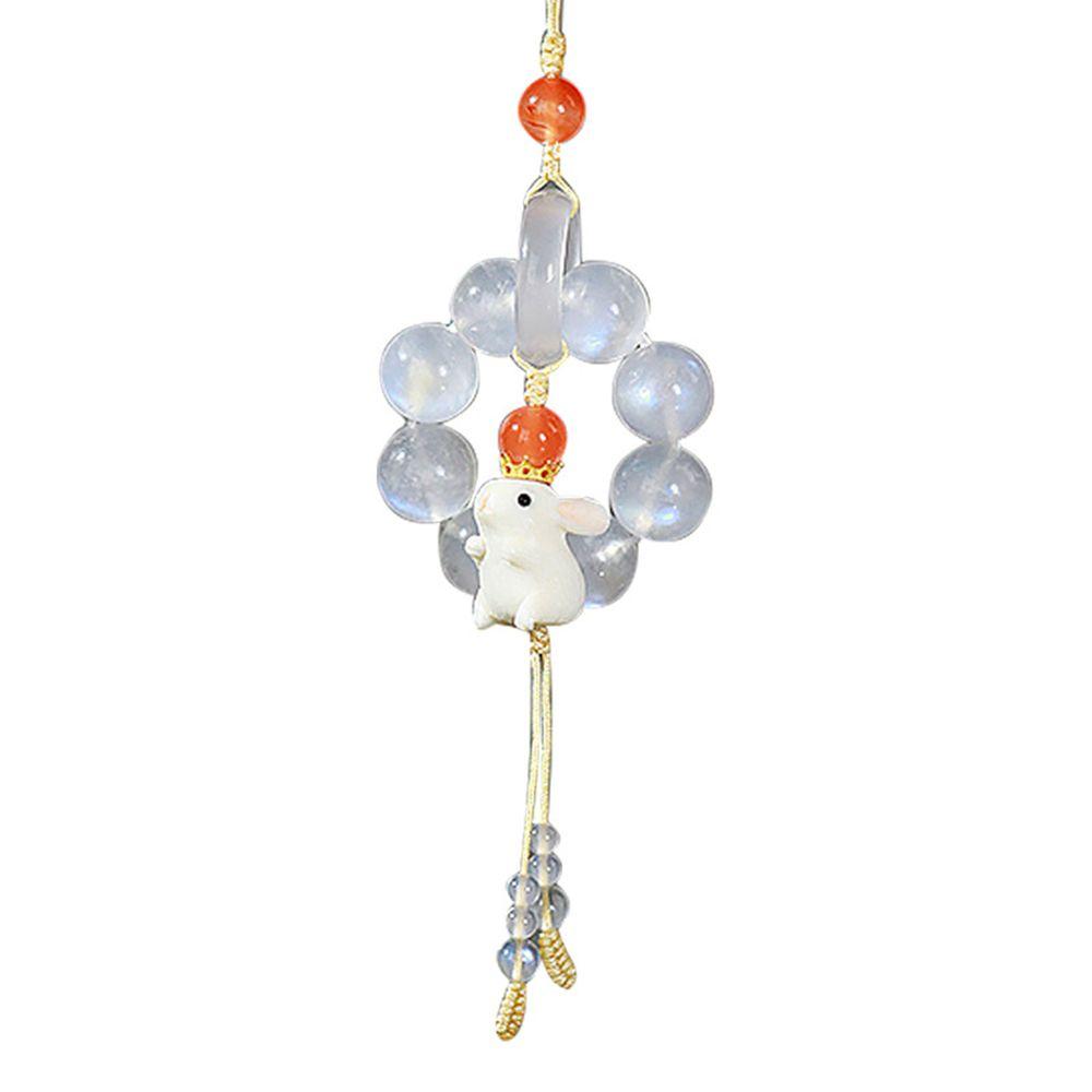 

Car Hanging Hanging Cord Phone Accessories Mobile Phone Lanyard Cell Phone Lanyard Rabbit Keychain белый