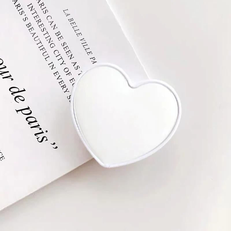 1116 Heart Shaped Phone Socket Holder Finger Grip Bracket Support Telephone for IPhone 11 11 11 Samsung Pocket Socket Stand
