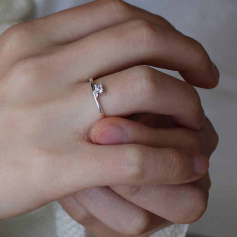 Overcozy Square Drop Cubic Ring