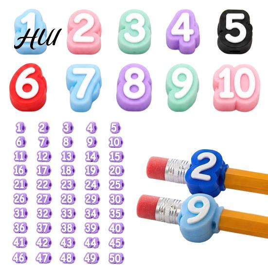 Reusable Pencil Caps 1-20/1-30/1-50 Numbered Toppers, Classroom Labels Supply Management for Teachers, Tracking Markers School Organization Number