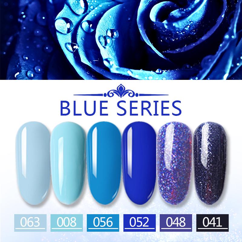 6Pcs/Lot Gel Polish Kit Different Colors Set Nail Polish Set for Manicure DIY Nail Art Nail Salon