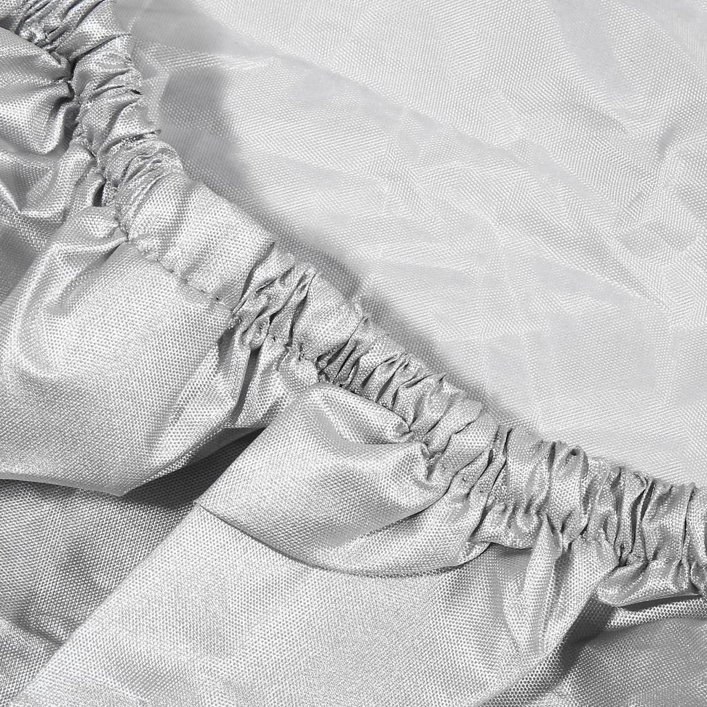 Motoforti Motorcycle Seat Cover, Scooter Seat Cushion Padded Protection, Waterproof and Dustproof, Silver Tone, Large