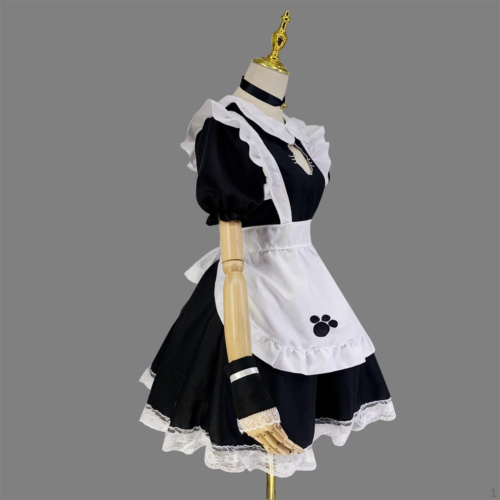 

Anime Cosplay French Outfit - Lovely Dress with Accessories for Halloween Party XL