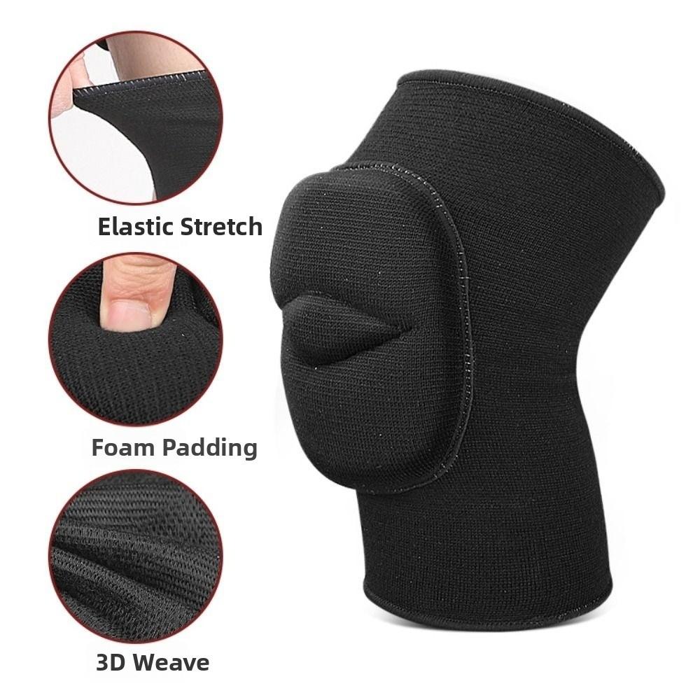1 Pair Anti Collision Dance Knee Pads Yoga Elastic Knee Pads Sponge Sports Knee Pads  Fitness Gear