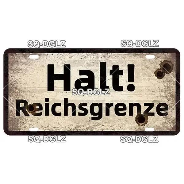 Vintage Berlin City Metal Wall Sculpture 15x30cm|War Theme,Tin Plaque,Halloween&Christmas Gift,Store/Bar/Home Decor