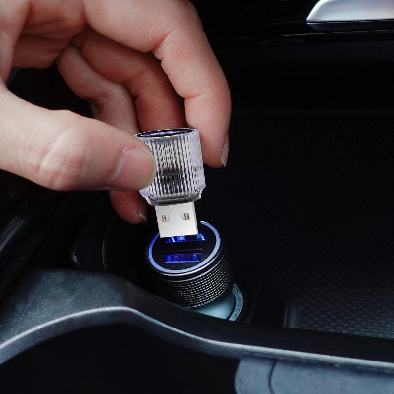 Mini USB LED Car Light Auto Interior Atmosphere Light Decorative Lamp For Ford Ranger Focus Kuga Mustang S-MAX Transit Ghia CVZ1