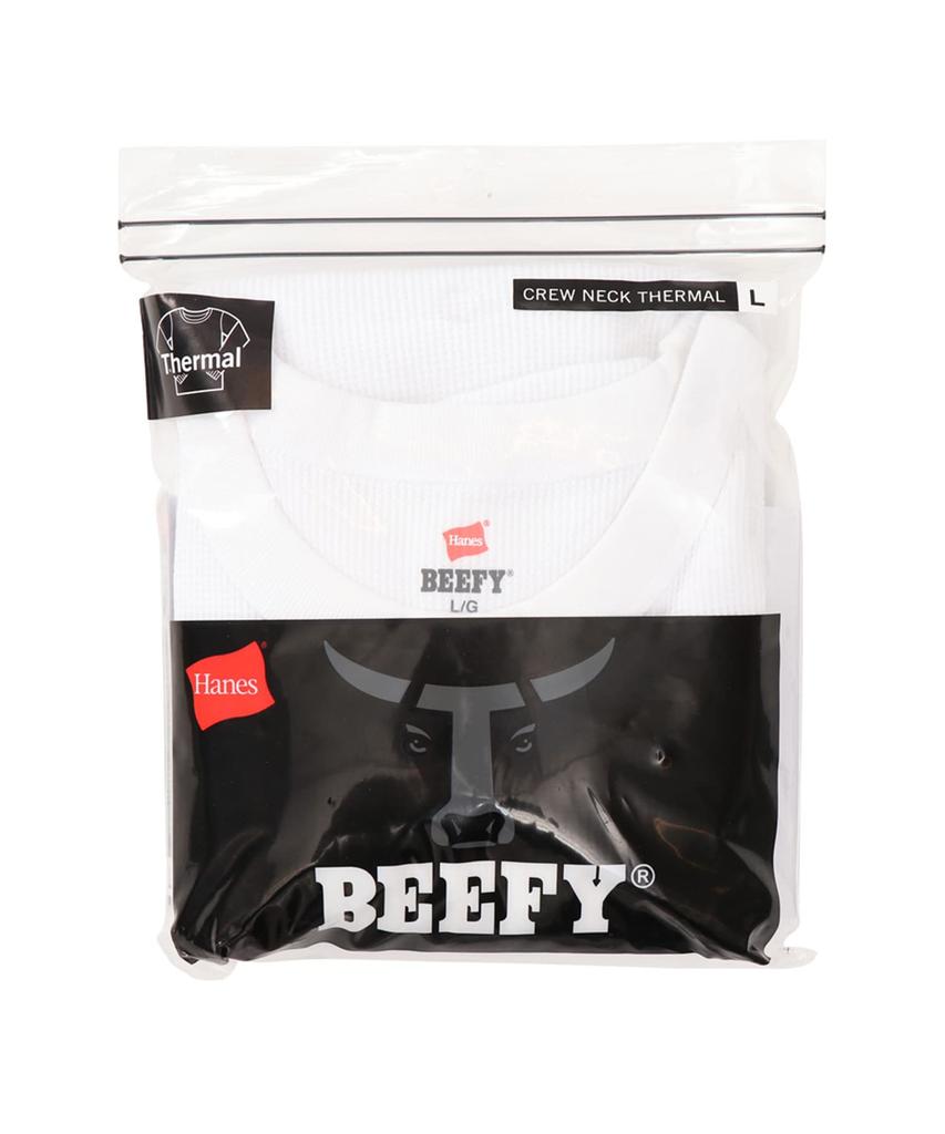 Hanes Thermal Crew Neck Long Sleeve Solid Waffle Size Men's T-Shirt, Thermal, Warm, Warm, Color, Pattern, Beefy, White, L, HM4-Q103