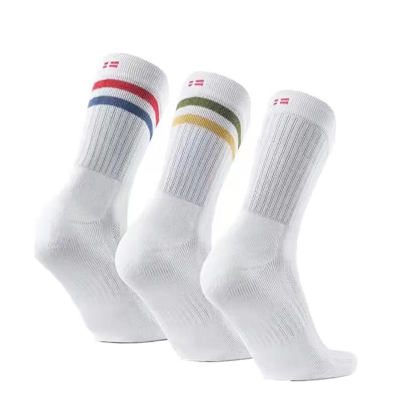 Striped Mid-Calf Athletic Socks