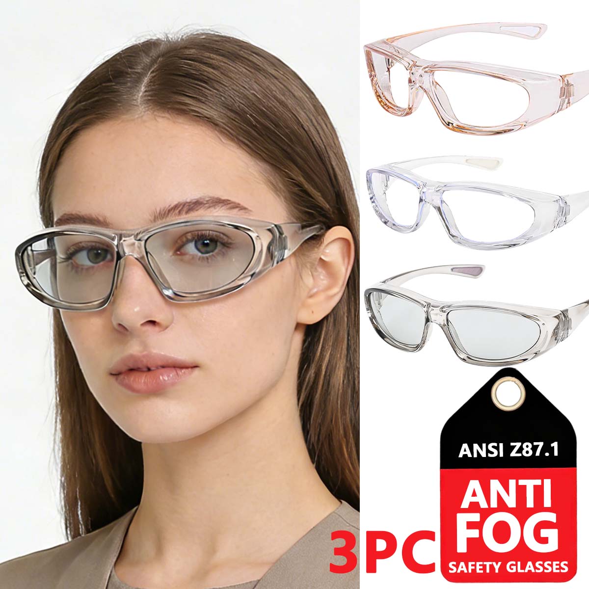 

anti dust protective eyewear for women best anti fog for glasses safety glasses z87 womens protective glasses with strength HM4