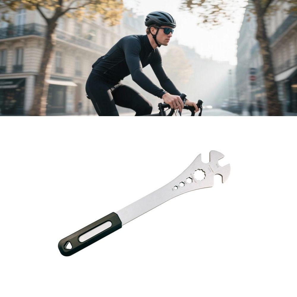 6/8/10mm Hexagon Holes Bicycle Pedal Spanner 320mm Long Handle MTB Pedal Wrench  Pedal Installation