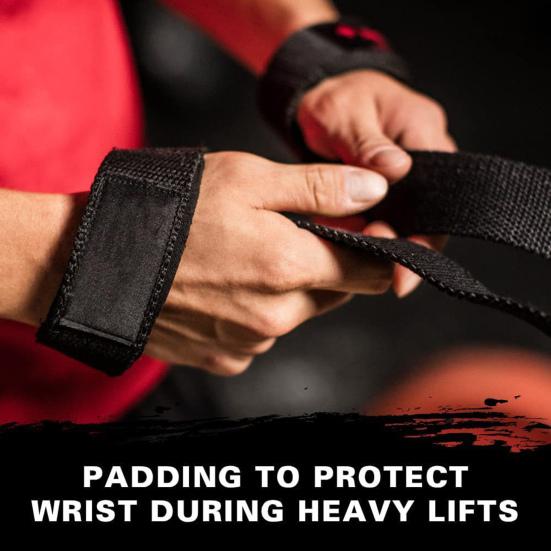 Lifting Strap Men Women Anti-Slip Weightlifting Grip Band Bodybuilding Strength Training Home Gym Workout Pull-up Barbell Deadlifts Wrist Strap