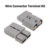 2PCS Universal 175A Quick Disconnect Connector 600V Grey Quick Connect Disconnect Wire Harness Connector Plug Car Trailer
