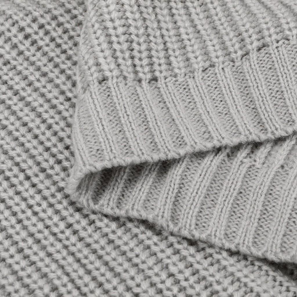 2025 Winter Loose Batwing Sleeve Plus Size Cardigan - Solid Color Knitted Sweater for Women