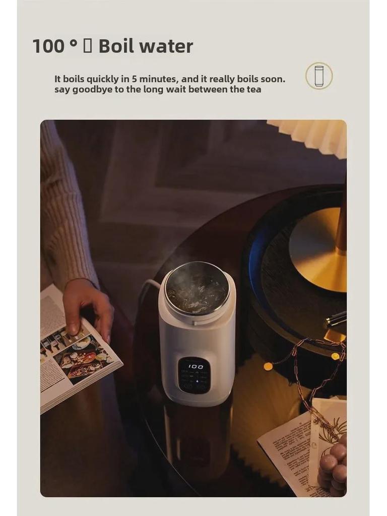 Modong Mini Electric Water Boiler - Portable, Constant Temperature, Ideal for Dormitory or Travel.