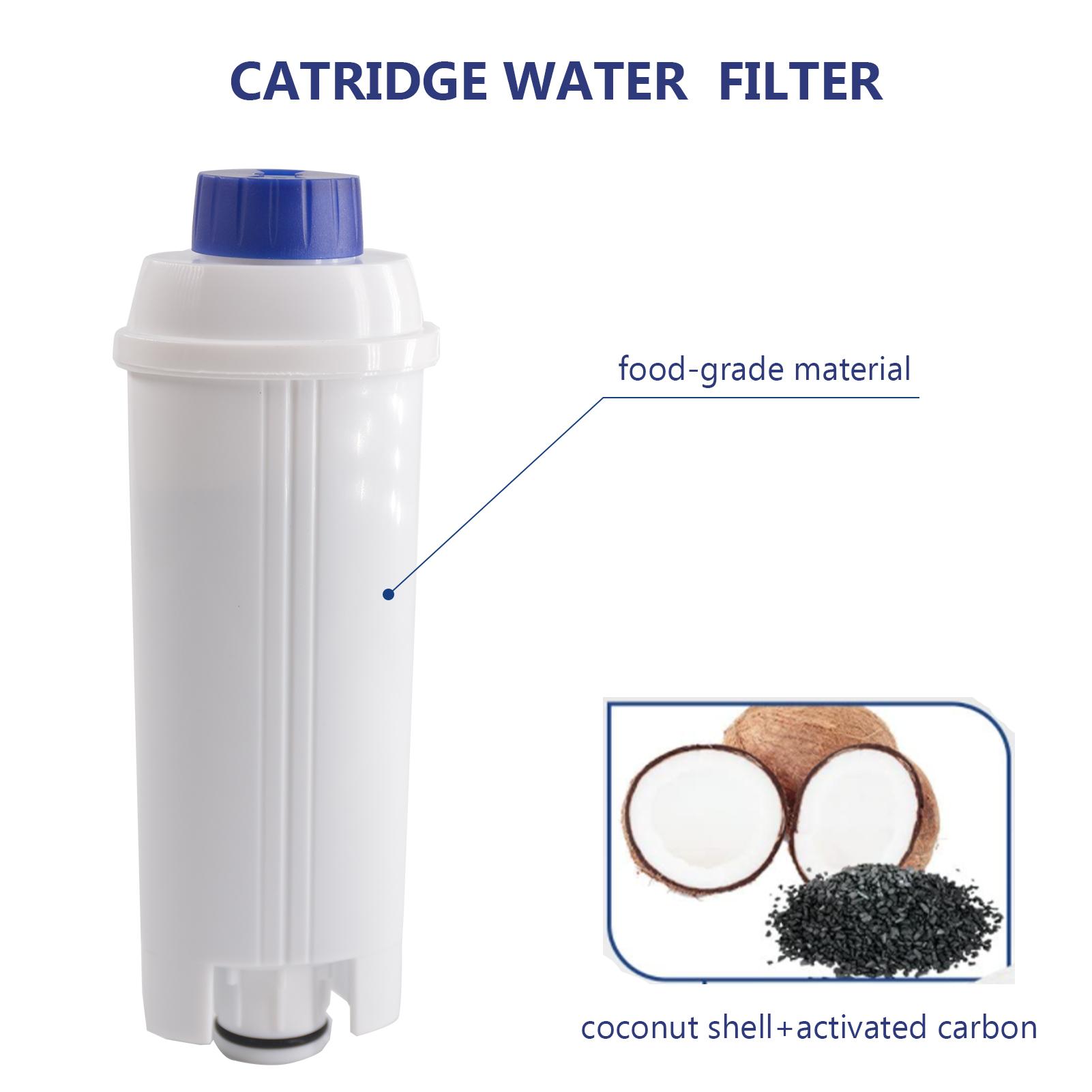 

4Pcs Coffee Replacement Filter Cartridge Replacement Filter Coffee Filter Compatible with Delonghi DSL C002 Maker белый