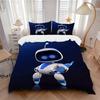 Space Adventure Robot Print 3Pcs Bedding Setduvet Cover With 2 Bedropillowcase Home Birthday Gift