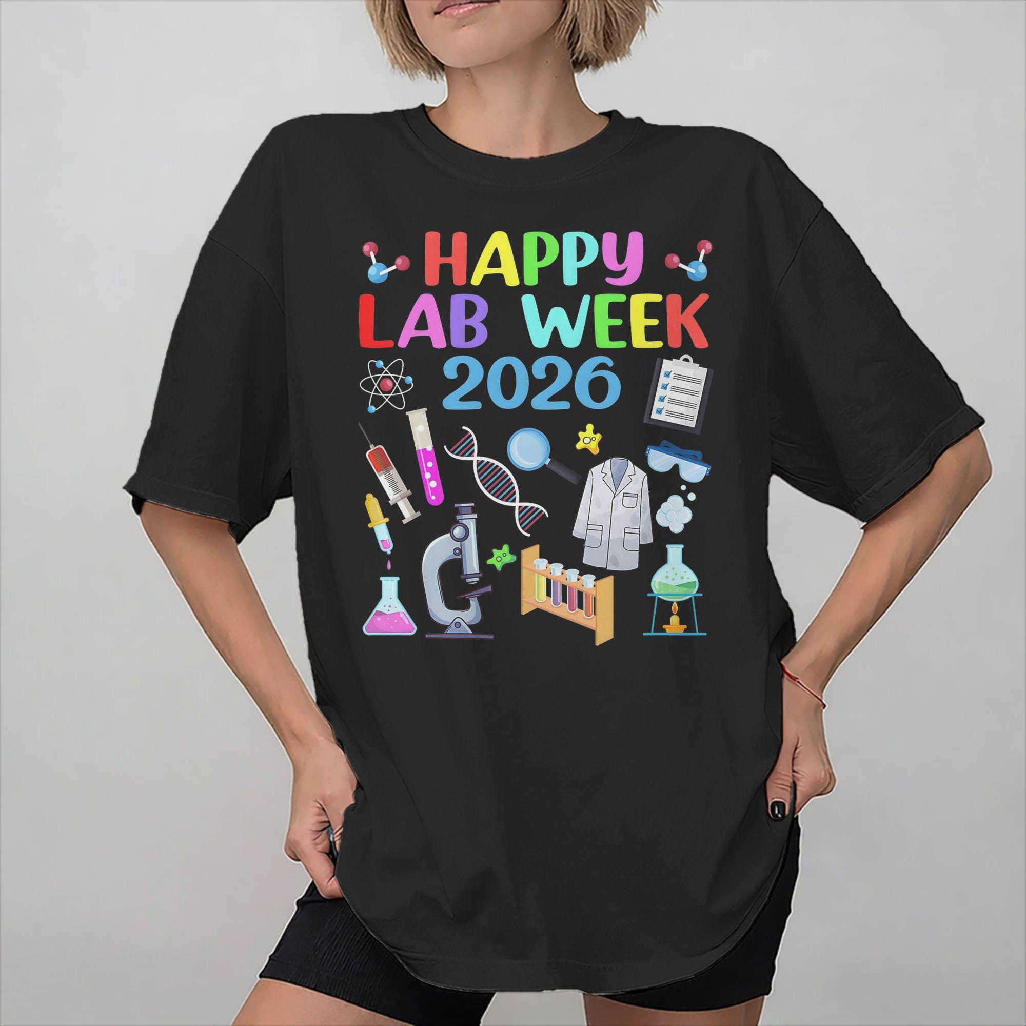 

Lab Crew Lab Week 2026 Tee Shirt for Unisex Women Graphic Printing T Shirts 100 Cotton Clothes S