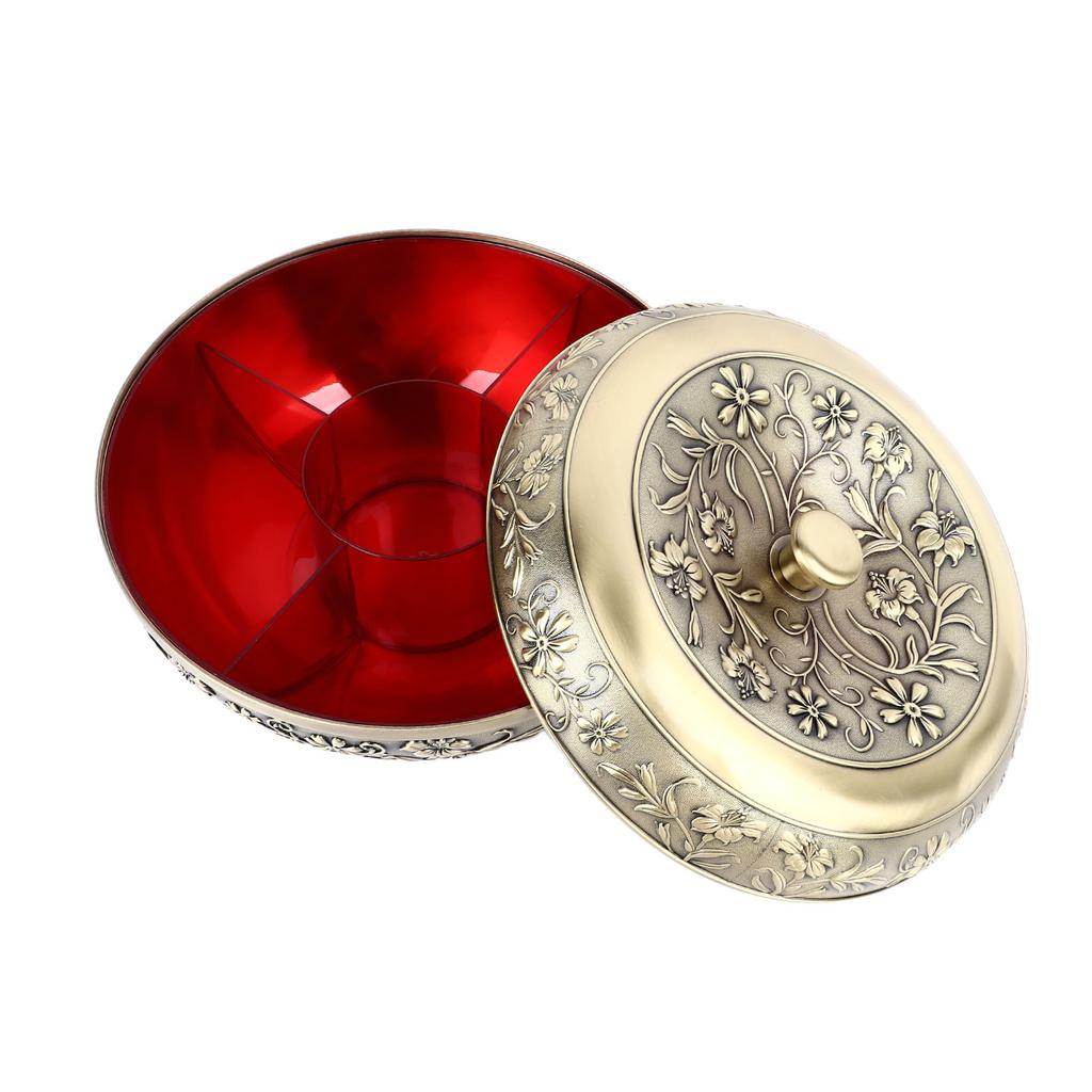Dry Fruit Box Vintage Nuts Box Retro Dry Fruit Container with Lid for Living Room Hotel Reception