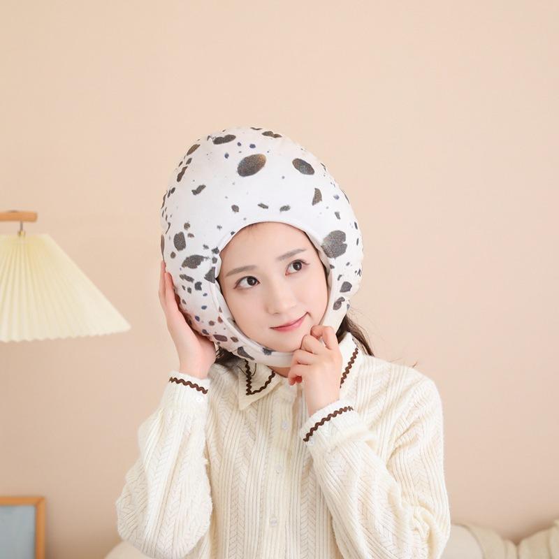 Quail egg head cover hat, plush head cover, photo props, cartoon head cover, performance props