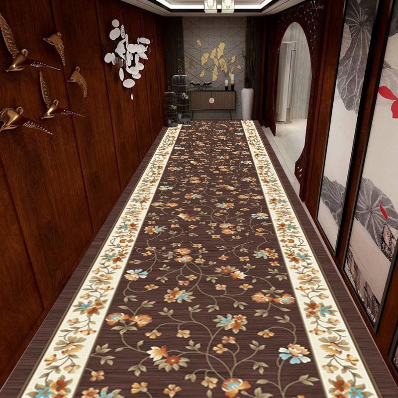 Morocco Style Long Corridor Carpet Decoration Home Entrance Carpet Non-slip Washable Hotel Commercial Floor Mat Custom Rug