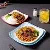 White Melamine Rectangular Banquet Plate - Large Size for Hotel Tableware, Perfect for Steamed Fish and Creative Stir-fry Dishes