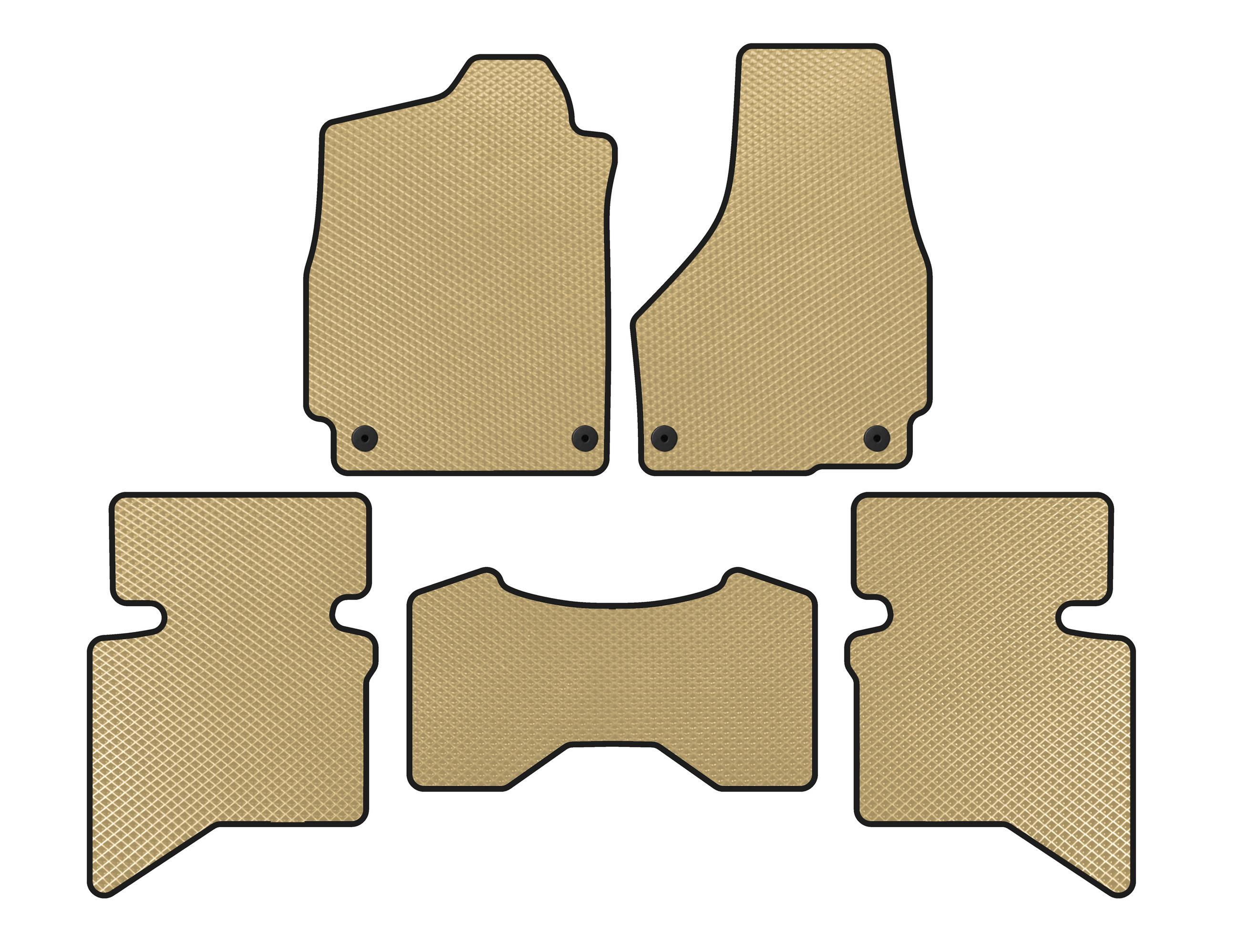 

EVA mats (2009-2025, 5-seater/Four-seater cab, Beige) for Dodge RAM