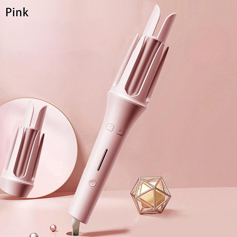 

Автоматическая плойка 32 мм с автоматическим вращением, керамический валик для волос, профессиональная плойка-стик, плойка-волны для волос, подарок розовый