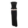 Jennie Kim Ji-soo Inspired Ruffled Sleeveless Top & Waist-Cinching Long Skirt Suit
