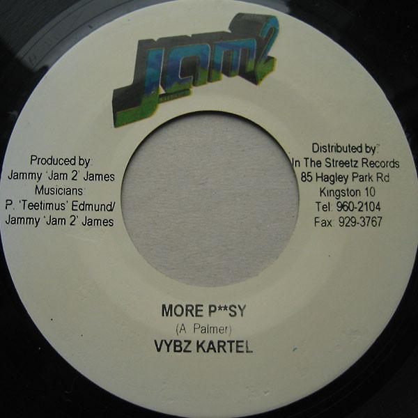 7inch Record VYBZ KARTEL - More Pussy none Jam 2 Records 2004 Jamaica Reggae, Ska & Dub Used