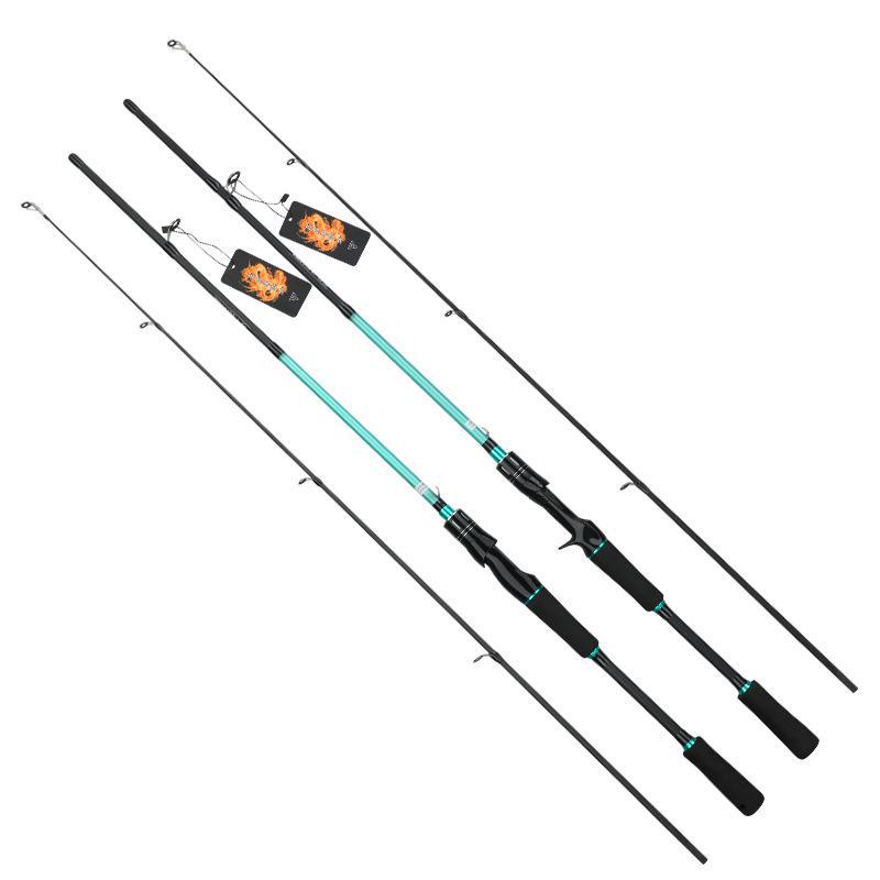 Adjustable Carbon Lure Rod with Gun Handle - Medium Light Weight, Straight Handle, Makou Leiqiang Rod for Casting Fishing.