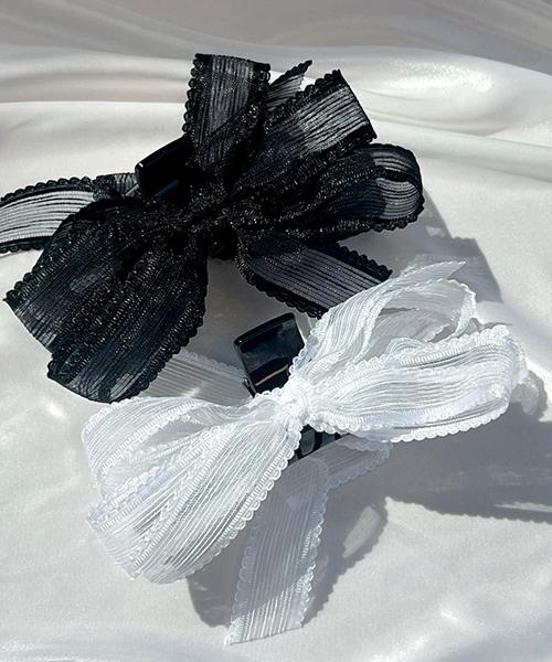 Merciband Ribbon Shine Hair Claw Clip_2 Color
