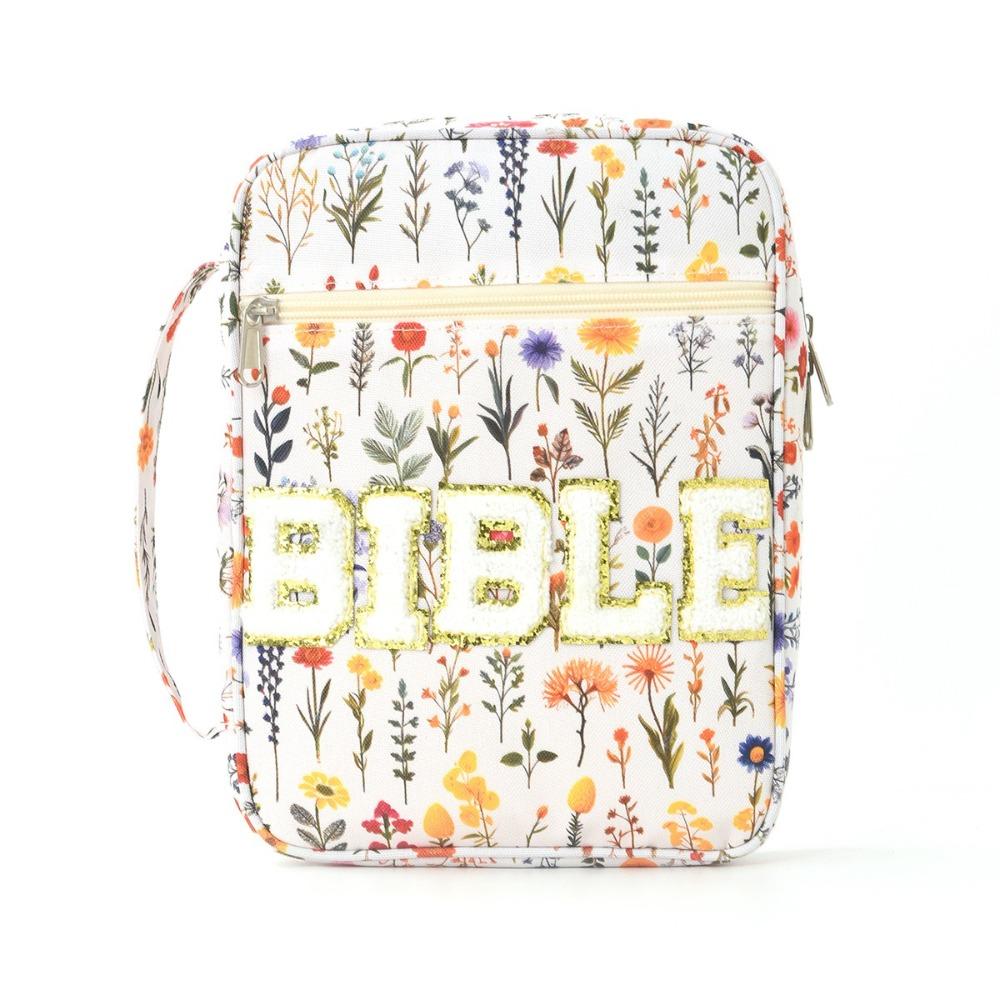 Flora Bible Cover  Case Dustproof Stationery Storage Organizer Book Storage Bag  Study Supplies