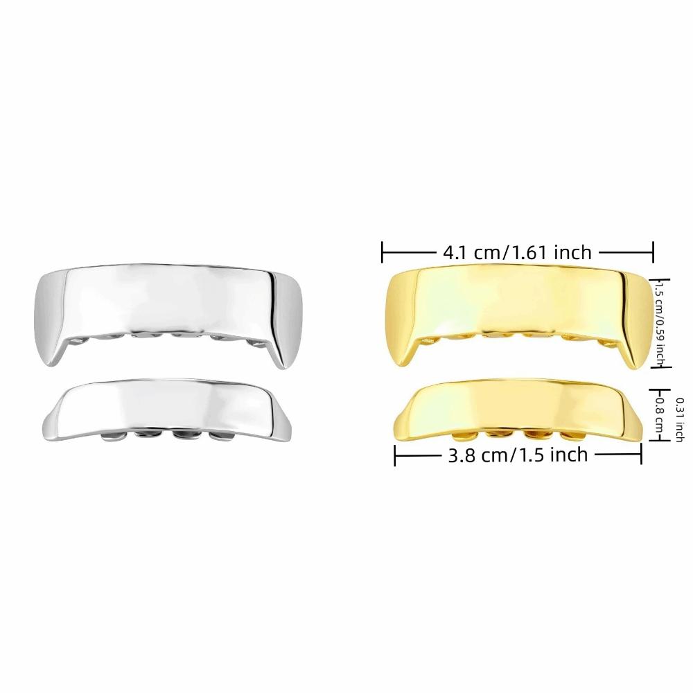 Realistic Look Grillz Set Glossy Teeth Caps Cyberpunk Teeth Grillz  Men