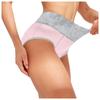 5PCS Cotton Knit Women's Underwear Triangle Panties Plus Size Comfortable Breathable Soft Fabric Elastic Waistband