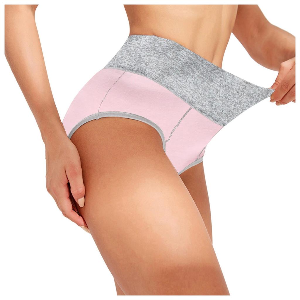 5PCS Cotton Knit Women's Underwear Triangle Panties Plus Size Comfortable Breathable Soft Fabric Elastic Waistband