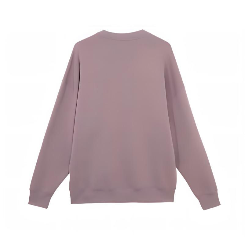 Puma Fleece Embroidered Crewneck Sweatshirt Men Tops Pink Purple 534365-64