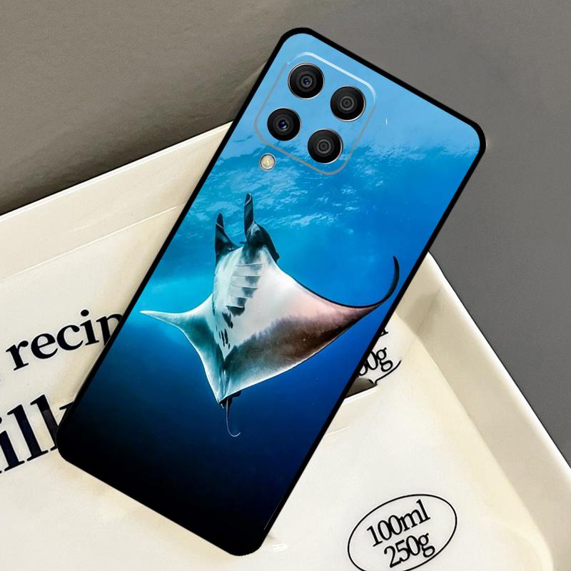 Animal Manta Ray Case For Samsung Galaxy M15 M55 M12 M13 M14 M54 M23 M16 M11 M21 M31 M20 M34 M52 M32 M36 M56