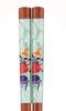 MOOMIN Pair of Natural Wood with Chopstick Rest With Day Gift for Birthday Made in Chopsticks, 23cm, Set, "Time Mamma," Mother's Gift, Women, Gift,