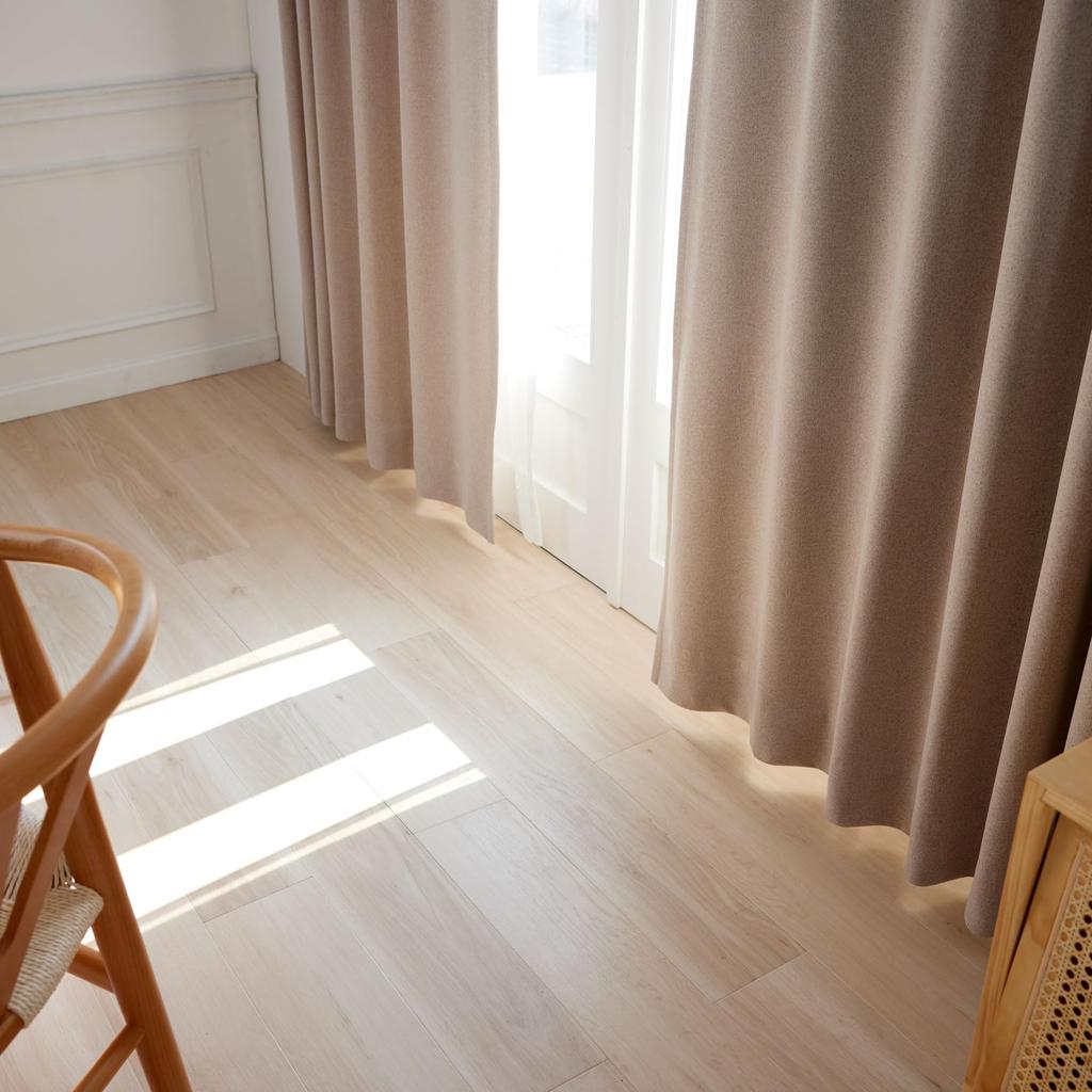 Suminoe Curtain, Beige, 100 x 178 cm, BLACKOUT+ Caruce, Light-blocking, Soundproof, V1377, 1 panel.