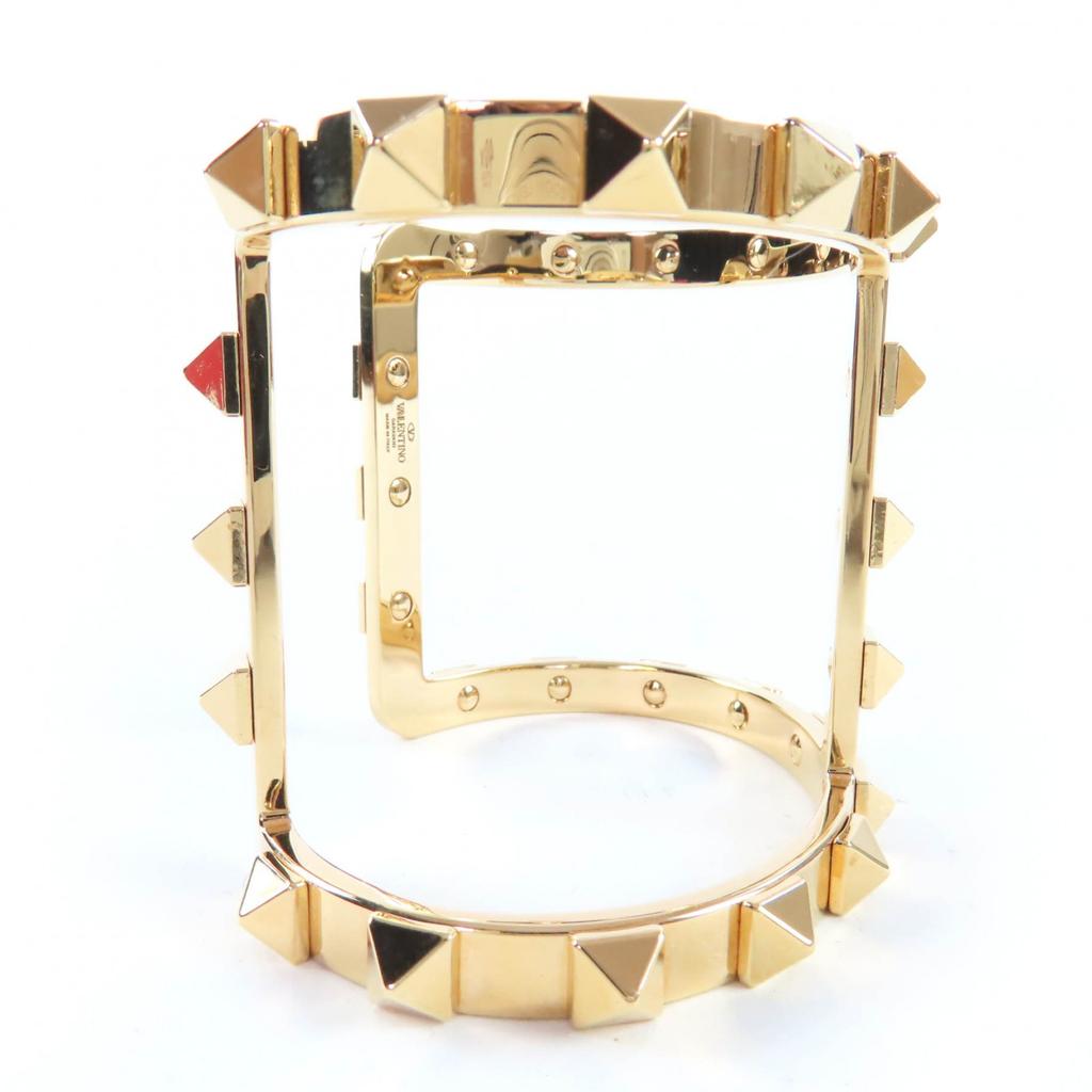 Pristine Valentino Garavani Bangle Rockstud Bracelet gold metal Women Used